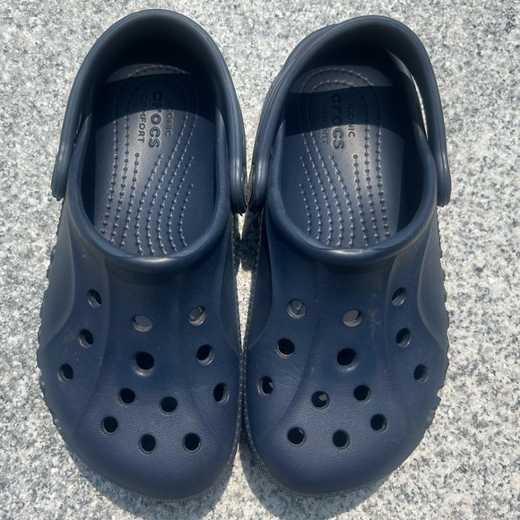 Crocs, navy. Toddler size 11. - Picture 3 of 6